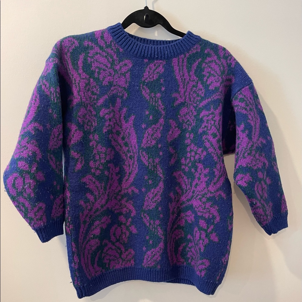 Vintage Benellon Women's Wool Knit Sweater - Med